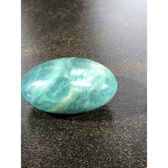 Natural Amazonite Palm Stone Pair Calming Soothing Amazonite Stone Polished - Picture 9 of 16